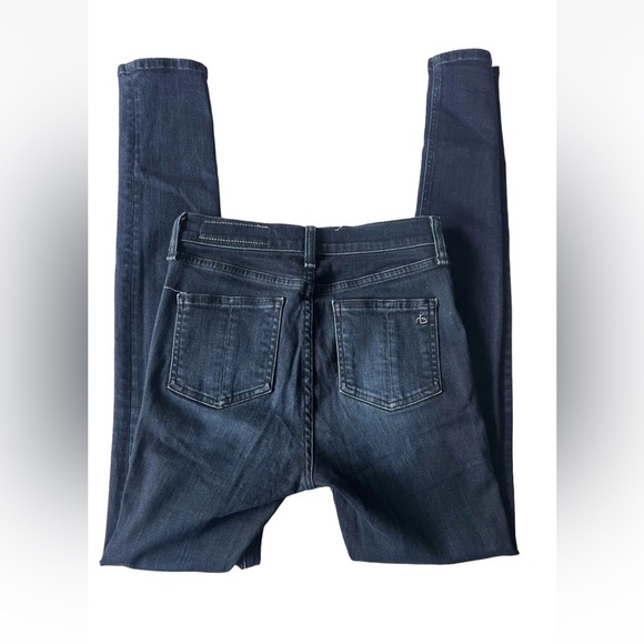 rag & bone Denim - Rag & Bone 10 Inch Skinny Jeans Dark Wash Stretch Size 24 MSRP $195